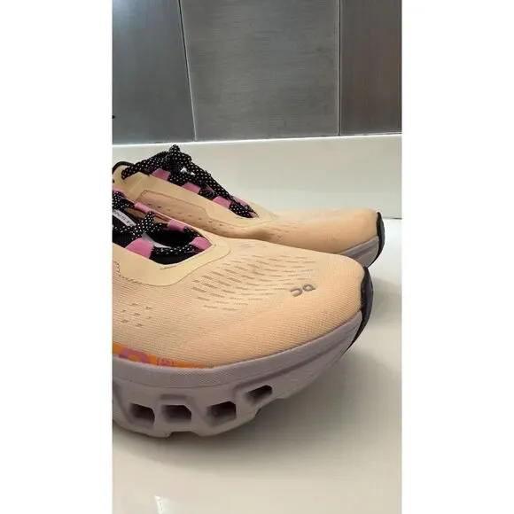 On Cloud CloudMonster Blonde Fade Running Shoe Sz. 10 Ladies Active Gym Sneaker - Picture 3 of 11